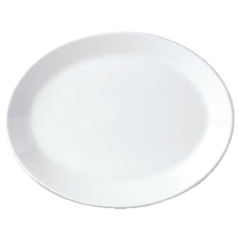 Steelite Simplicity White Oval Coupe Dishes 202mm V0026