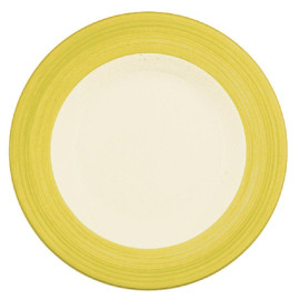 Steelite Rio Yellow Slimline Plates 255mm V2966