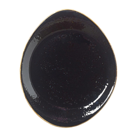 Freestyle Plates | Round Ceramic Dining Plates | 250mm Diameter | Steelite Craft Liquorice VV1030