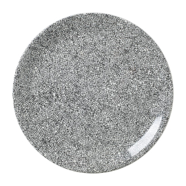 Coupe Plates | Crackle Black Dinnerware | 300mm Ceramic Tableware | Steelite Ink VV1042