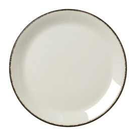 Coupe Plates | Charcoal Dapple Porcelain Dinner Plates | 230mm | Pack of 24 | Steelite VV1325