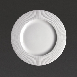 Mid Rim Plate | White Ceramic Plate | 202.5mm Restaurant Dinnerware | Steelite Willow VV674