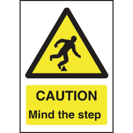Caution Mind The Step Sign W290