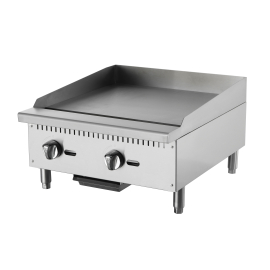 Blaze 2 Burner Countertop Gas Griddle with Manual Controls 