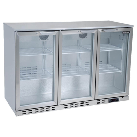 Triple Door Bar Bottle Cooler | Commercial Beer Fridge | 338 Bottle Capacity | Blizzard BAR3SS