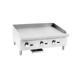 Blaze 3 Burner Countertop Gas Griddle with Manual Controls 
