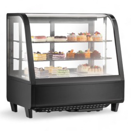 Countertop Cake Display Fridge | Refrigerated Showcase | 100L Capacity | 2 Sliding Doors | Easy CW100