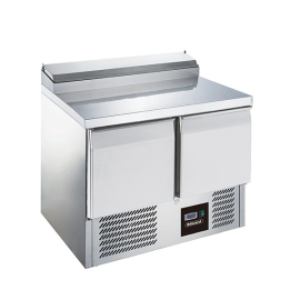 Commercial Gastronorm Prep Counter | 2 Door Refrigerated Prep Station | 254L Capacity | Blizzard BCC2EN