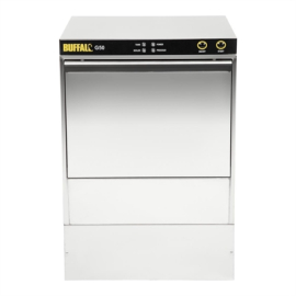 Commercial Undercounter Glasswasher | Glass Washing Machine | Drain Pump | 500x500mm Baskets | Buffalo DW468