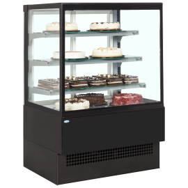 Interlevin Italia Range EVOK1802 Patisserie Display Cabinet Black 1800mm wide