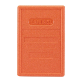 Insulated Food Pan Carrier Lid | Food Transporter Lid | Orange | Cambro FB126