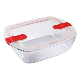 Pyrex Cook and Heat Rectangular Dish with Lid 2.6Ltr FC368