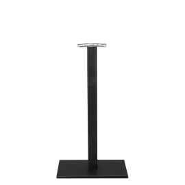Forza Black cast iron rectangular table base - Single - Poseur height - 1100 mm