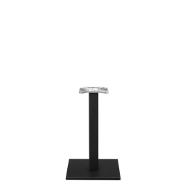 Forza Black cast iron square table base - Medium - Dining height - 720 mm