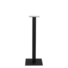 Forza Black cast iron square table base - Small - Poseur height - 1100 mm