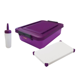 Anti-Allergic Food Prep Kit | Allergen Prevention Tools | Purple Container Set | Araven FP934