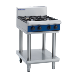 Commercial Cooktop 4 Open Burners | Gas Range | LPG 600mm | Blue Seal Evolution G514D-LS/L