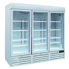 BestFrost 3 Door Upright Glass Door Display Freezer GDF1400