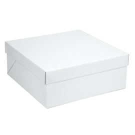 Cake Box 14in | Bakery Storage | White Card Material | PME GE879