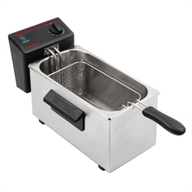 Commercial Countertop Electric Fryer | Single Tank | Single Basket | 2kW Light Duty | Caterlite GG198