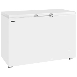 Tefcold GM400 Solid Lid Chest Freezer White 1284mm wide