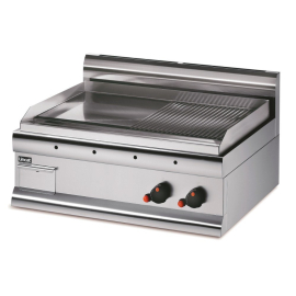 Lincat GS7R Silverlink 600 Gas Countertop Griddle - Half-Ribbed Plate 