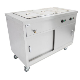 Parry Mobile Hot Cupboard with Bain Marie Top HOT15BM