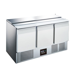 Blizzard 3 Door Compact Gastronorm Saladette with cutting board 368L BSP3