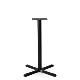 Commercial Cruciform Table Base | Poseur Height Table Base | Black Restaurant Table Stand | Orlando 1075mm