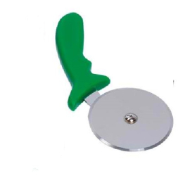 Pizza cutter - 5 Green plastic handle PC.05.G