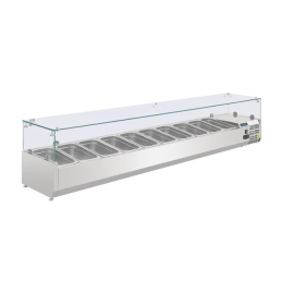 Polar Refrigerated Counter Top Servery Prep Unit  10x 1/4GN G611