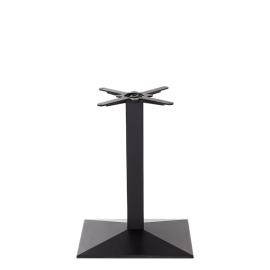Black cast iron pyramid rectangular table base - Single Pedestal - Dining height - 730 mm 