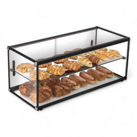 Ambient Food Display Case | Countertop Food Warmer | 120 Litre Capacity | Black | King ZW-120