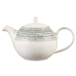 Churchill Studio Prints Homespun Stone Grey Teapot 426ml DM427