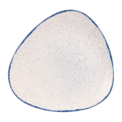 Churchill Stonecast Hints Triangular Plates Indigo Blue 265mm DS581