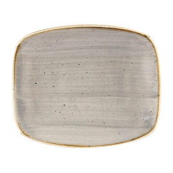 Churchill Stonecast Rectangular Plates Barley White 126 x 154mm DW328