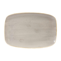 Churchill Stonecast Rectangular Plates Peppercorn Grey 245 x 355mm DW329