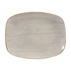 Churchill Stonecast Rectangular Plates Peppercorn Grey 202 x 261mm DW332
