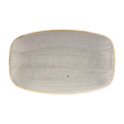 Churchill Stonecast Rectangular Plates Peppercorn Grey 121 x 200mm DW336