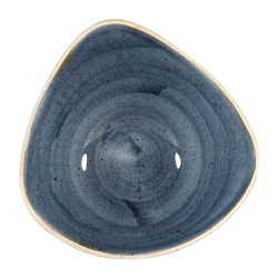 Churchill Stonecast Triangular Bowls Blueberry 185mm DW359