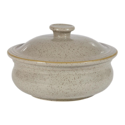 Churchill Stonecast Lidded Stew Pots Peppercorn Grey 430ml DW606