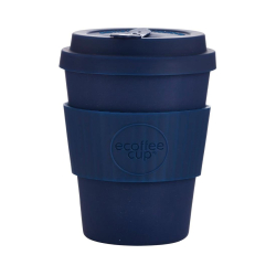 Ecoffee Cup Bamboo Reusable Coffee Cup Dark Energy Navy 12oz DY491