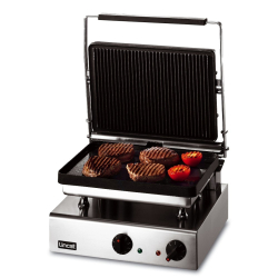 Lincat GG1R Lynx 400 Electric Counter-top Heavy Duty Ribbed Grill - Ribbed Upper & Smooth Lower Plates 