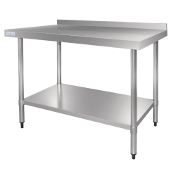 Vogue Stainless Steel Table with Upstand 600mm GJ505