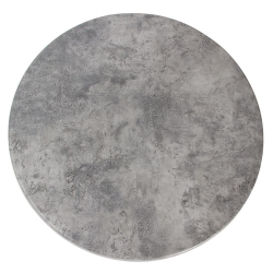 Werzalit Round Table Top Concrete 700mm GR582