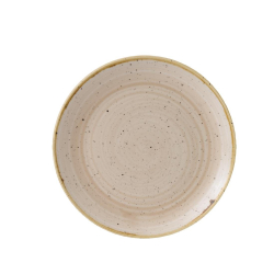 ChurchillStonecast Coupe Plate Nutmeg Cream 217mm GR936