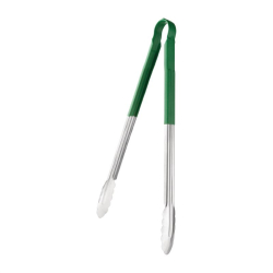 Vogue Colour Coded Serving Tong Green 405mm HC851