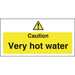 Vogue Caution Very Hot Water Sign L849