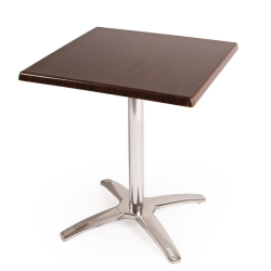 Bolero Square Dark Brown Table Top & Base Combo SA225