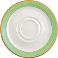 Steelite Rio Green Low Cup Saucers 145mm V2863